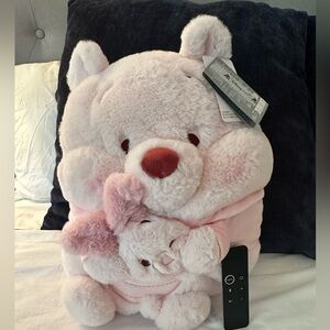 Shanghai Disneyland Sakura Winnie the Pooh and Piglet Plushie Large
